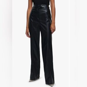River Island High Waist Faux Leather
Straight Leg Pants